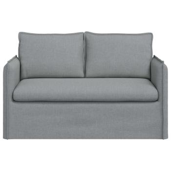 Sofa Hellgrau 195 x 82 x 85 cm Metall