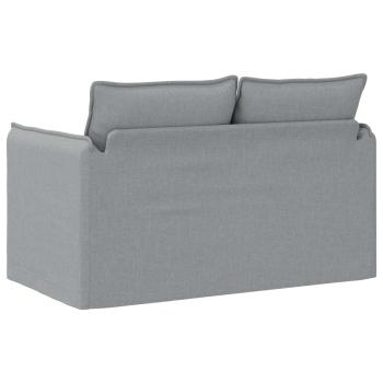 Sofa Hellgrau 195 x 82 x 85 cm Metall