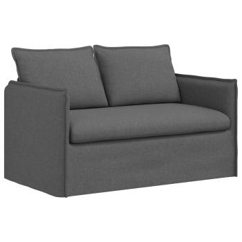Sofa Dunkelgrau 195 x 82 x 85 cm Metall