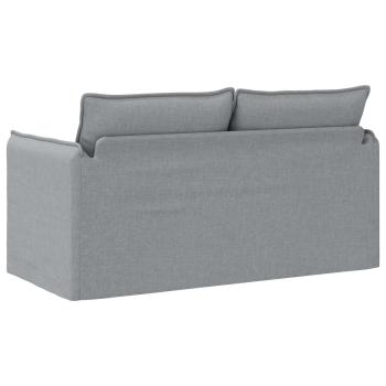 Sofa Hellgrau 195 x 82 x 85 cm Metall