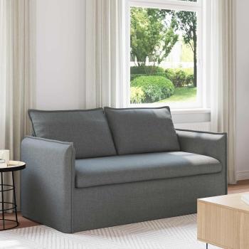 ARDEBO.de - Sofa Dunkelgrau 195 x 82 x 85 cm Metall