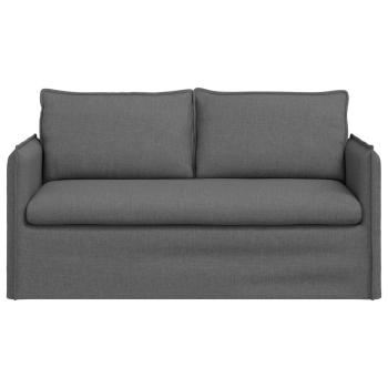 Sofa Dunkelgrau 195 x 82 x 85 cm Metall