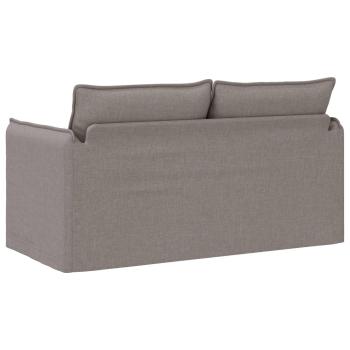 Sofa Taupe 195 x 82 x 85 cm Metall