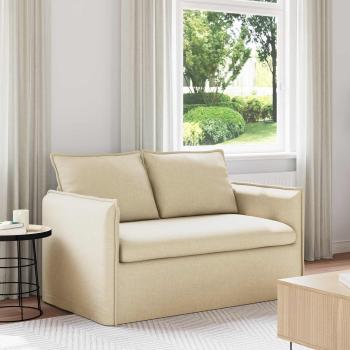 ARDEBO.de - Sofa Creme 195 x 82 x 85 cm Metall