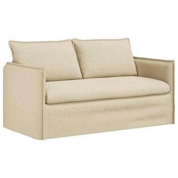 Sofa Creme 195 x 82 x 85 cm Metall