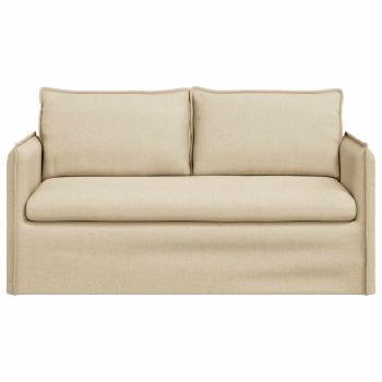 Sofa Creme 195 x 82 x 85 cm Metall