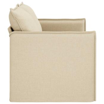 Sofa Creme 195 x 82 x 85 cm Metall