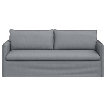 Sofa Hellgrau 195 x 82 x 85 cm Metall
