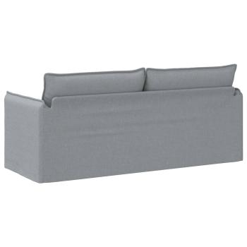 Sofa Hellgrau 195 x 82 x 85 cm Metall