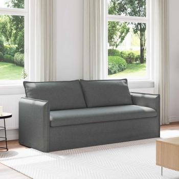 ARDEBO.de - Sofa Dunkelgrau 195 x 82 x 85 cm Metall