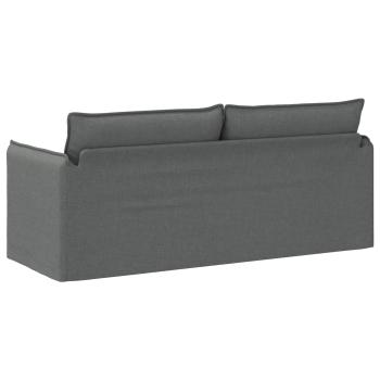 Sofa Dunkelgrau 195 x 82 x 85 cm Metall