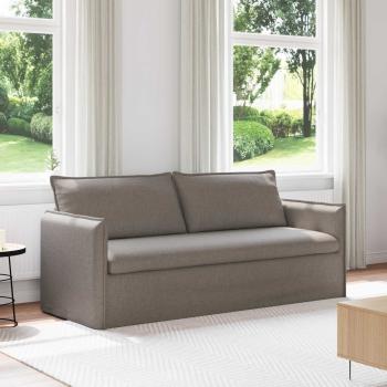 ARDEBO.de - Sofa Taupe 195 x 82 x 85 cm Metall