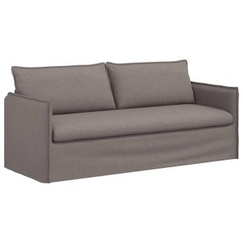 Sofa Taupe 195 x 82 x 85 cm Metall