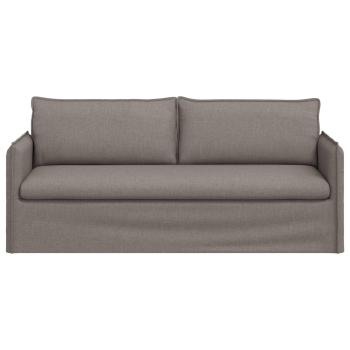 Sofa Taupe 195 x 82 x 85 cm Metall
