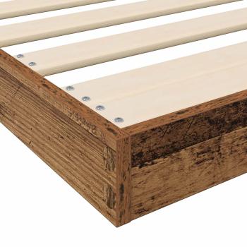 Bodenbettrahmen Altholz 70 x 190 cm Holzwerkstoff