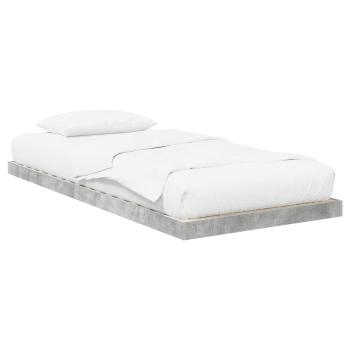 ARDEBO.de - Bodenbettrahmen Beton 80 x 190 cm Holzwerkstoff