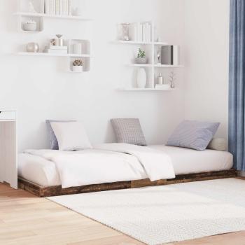 Bodenbettrahmen Altholz 80 x 190 cm Holzwerkstoff