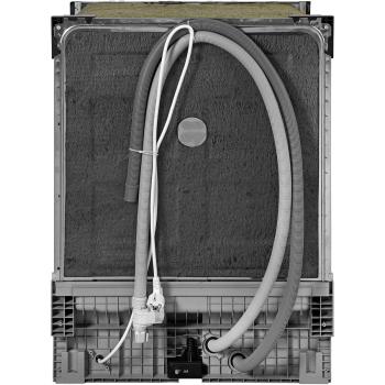 Exquisit EGSP6112-EF-030E Teilintegrierter Geschirrspüler, 60 cm breit, 12 Maßgedecke, 4 Programme, Wasserenthärter, Edelstahl