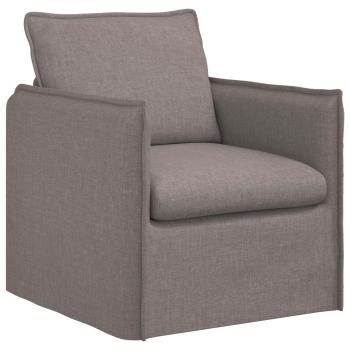 Sofa 2 pcs Taupe Metall