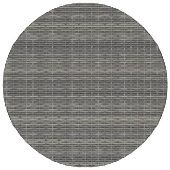 5-tlg. Garten-Sofagarnitur mit Auflagen Poly Rattan Grau