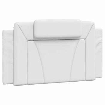 Bettgestell "Viana" ohne Matratze Weiß 100x203 cm Kunstleder