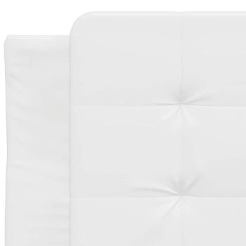 Bettgestell ohne Matratze "Zadar" Weiß 100x203 cm Kunstleder