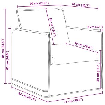 Sofa 2 pcs Taupe Metall
