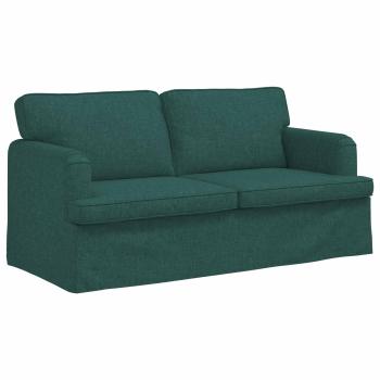 Sofa Set 2 stk. Dunkelgrün Stoff