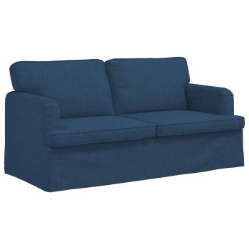 Sofa 2 pcs Blau Metall