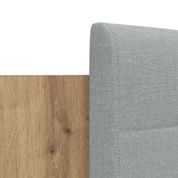 Bettgestell mit Kopfteil Artisan-Eiche 120 x 200 cm