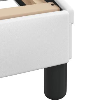 Bettgestell "Dover" Weiß 100x203 cm Kunstleder