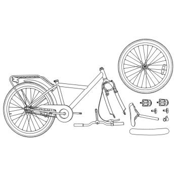 Kinderfahrrad 24 Zoll für 8-12 Jahre alt Grün