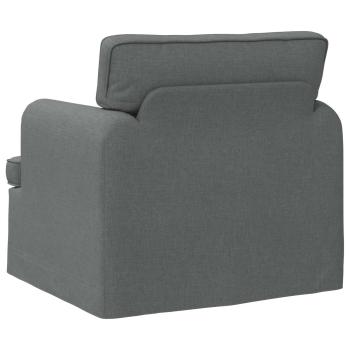 ARDEBO.de - Sofa Dunkelgrau 142 x 80 x 85 cm Metall