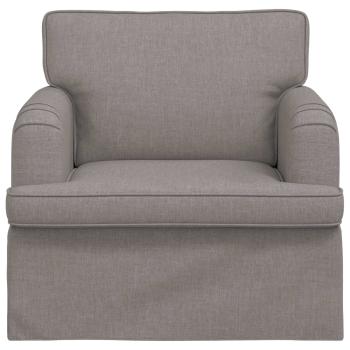ARDEBO.de - Sofa Taupe 142 x 80 x 85 cm Metall