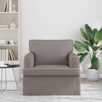 Sofa Taupe 142 x 80 x 85 cm Metall
