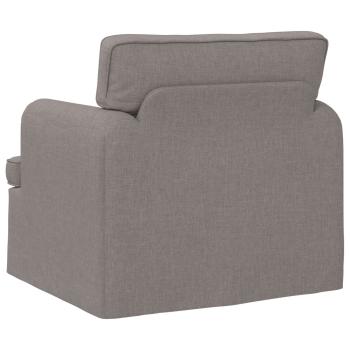 Sofa Taupe 142 x 80 x 85 cm Metall
