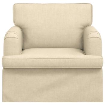 Sofa Creme 142 x 80 x 85 cm Metall