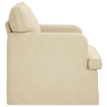 Sofa Creme 142 x 80 x 85 cm Metall