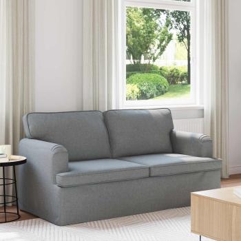 ARDEBO.de - Sofa Hellgrau 142 x 80 x 85 cm Metall