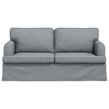 Sofa Hellgrau 142 x 80 x 85 cm Metall