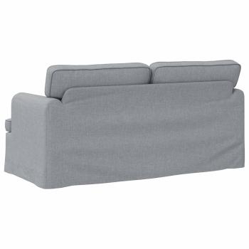 Sofa Hellgrau 142 x 80 x 85 cm Metall
