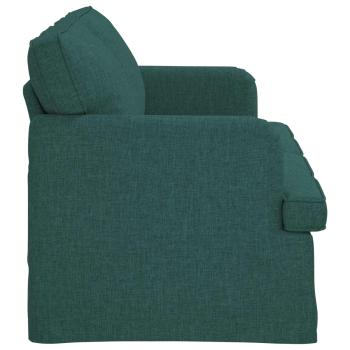 Sofa Dunkelgrün 162 x 80 x 85 cm Stoff