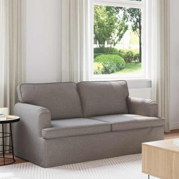 ARDEBO.de - Sofa Taupe 142 x 80 x 85 cm Metall