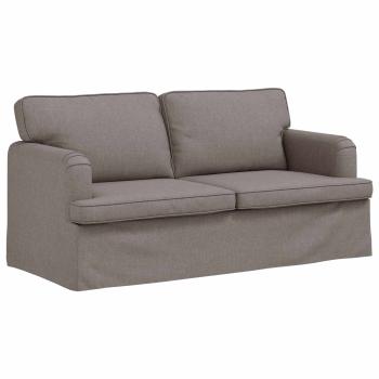 Sofa Taupe 142 x 80 x 85 cm Metall