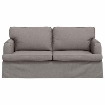 Sofa Taupe 142 x 80 x 85 cm Metall