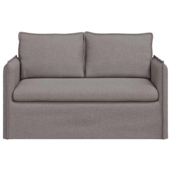 Sofa Taupe 195 x 82 x 85 cm Metall