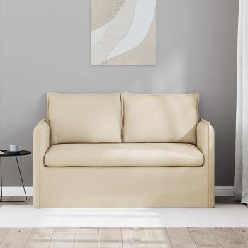 Sofa Creme 195 x 82 x 85 cm Metall