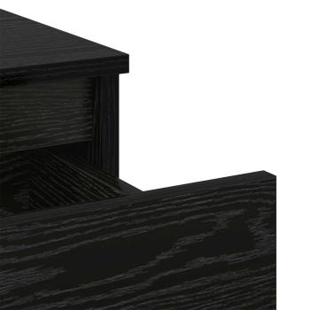 Bettschrank Schwarz Eichen-Optik 40 x 35 x 50 cm Holzwerkstoff