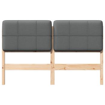 Gepolstertes Kopfteil mit Kopfteil Braun und Hellgrau 150 cm