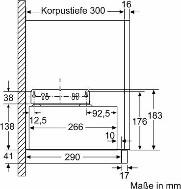 Neff D46BR22X2 N30 Flachschirmhaube, 60 cm breit, 394 m³/h, 3 leistungsstufen, Silbermetallic